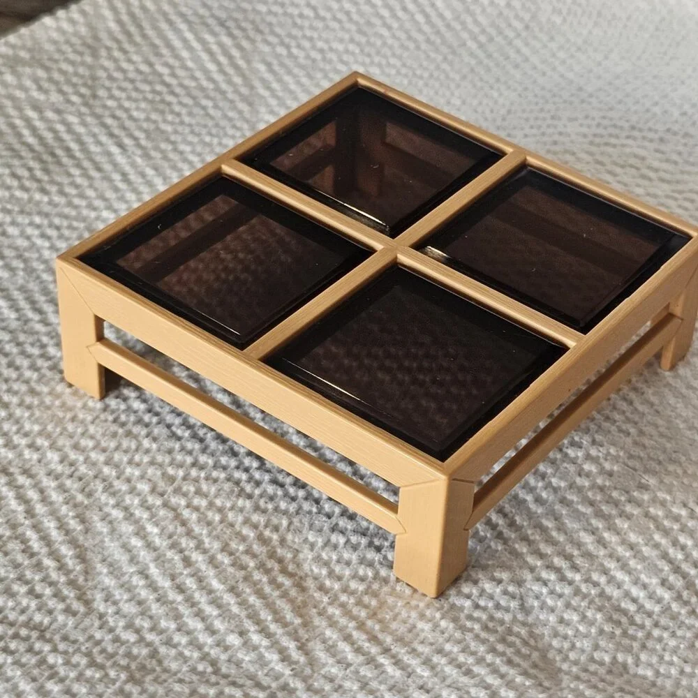 VTG Tomy‎ Smaller Homes Dollhouse Furniture Coffee Table Side Table Corner Chair